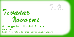 tivadar novotni business card